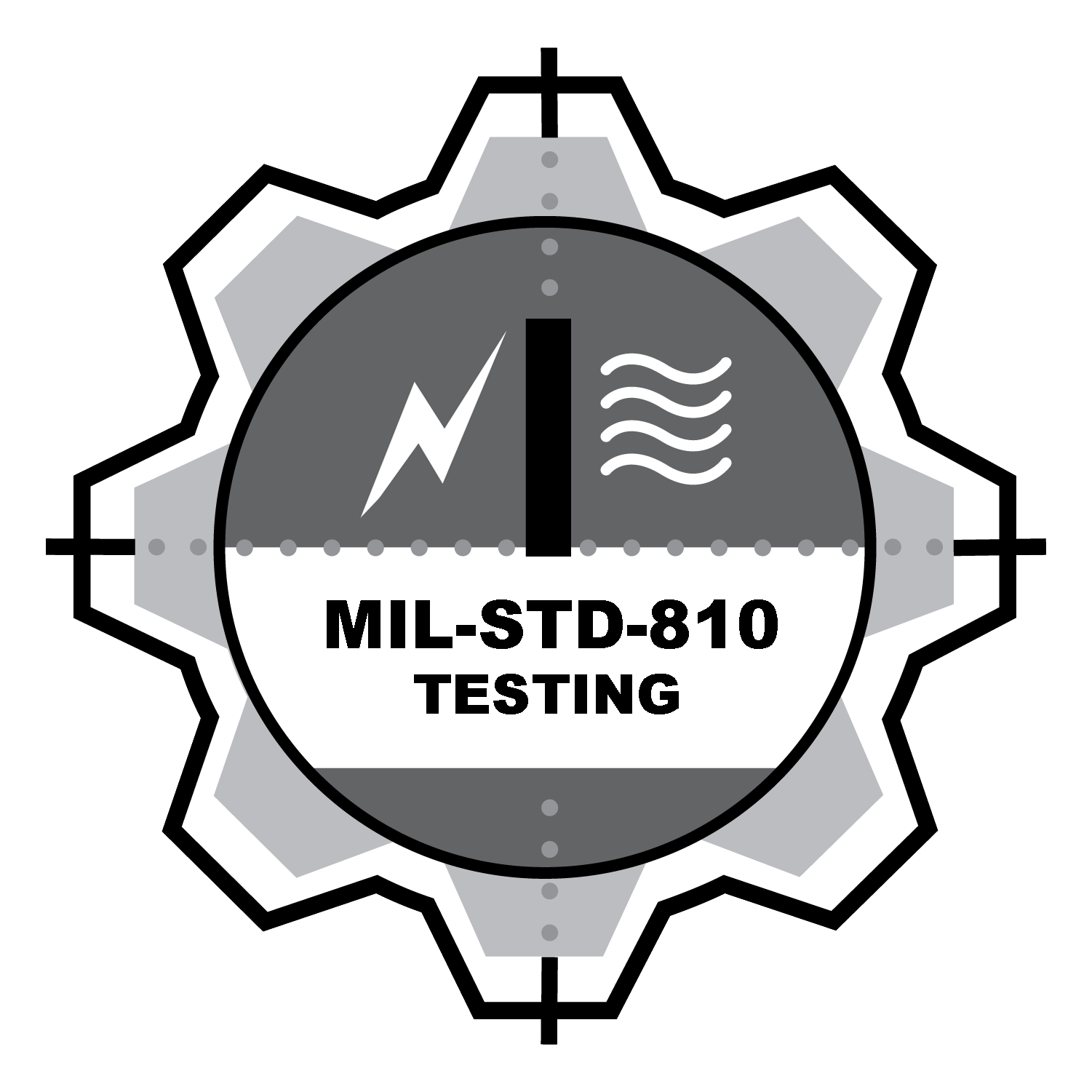 GDI MIL-STD-810 tested badge